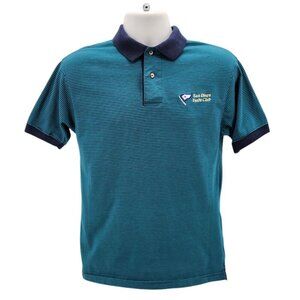 Vintage Pine Island Shirtmakers San Diego Yacht Club Striped Polo Shirt Small